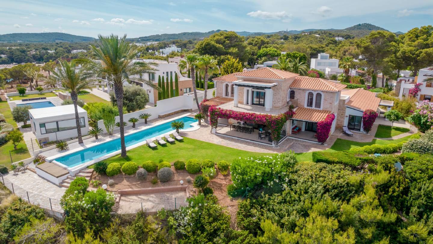 Luxury villa with pool and garden in Ibiza